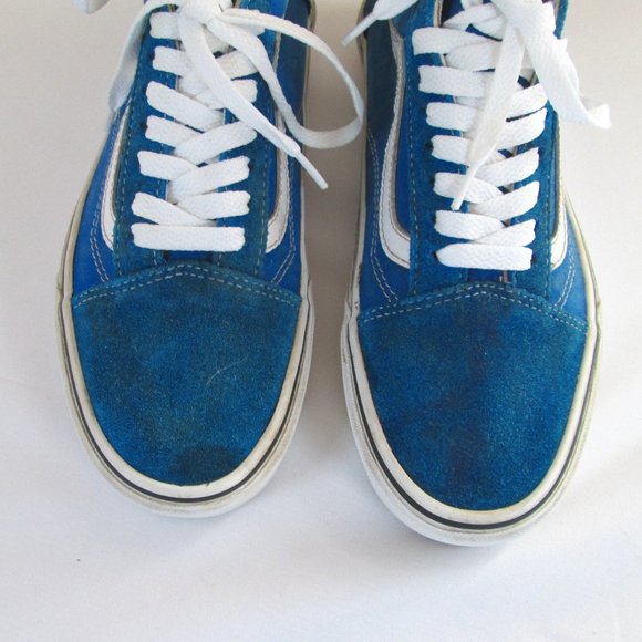 VANS OLD SKOOL Beacon Blue Shoe Mens Size 7.5  Womens Size 9.0 Used - Go… - Picture 4 of 10